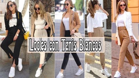 ☝ COMO COMBINAR UNOS TENIS BLANCOS DE MUJER .